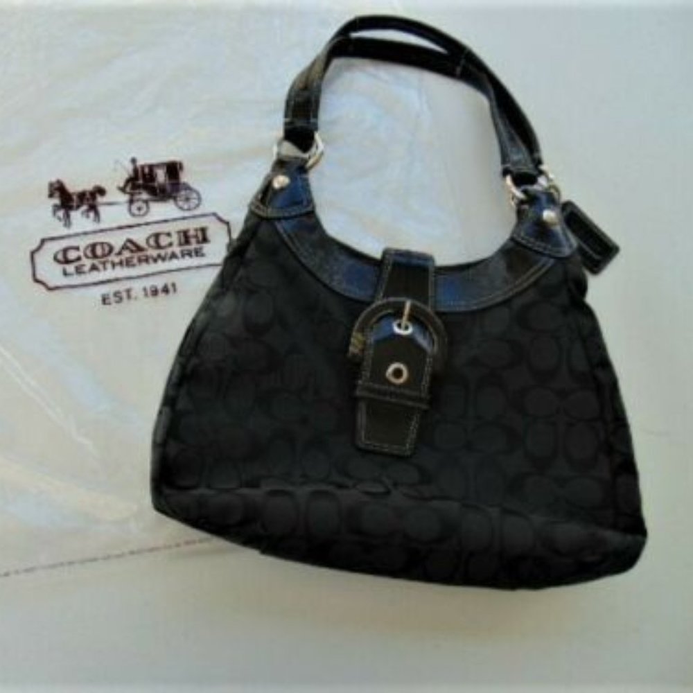 Coach Signature Hobo Shoulder Purse F17094